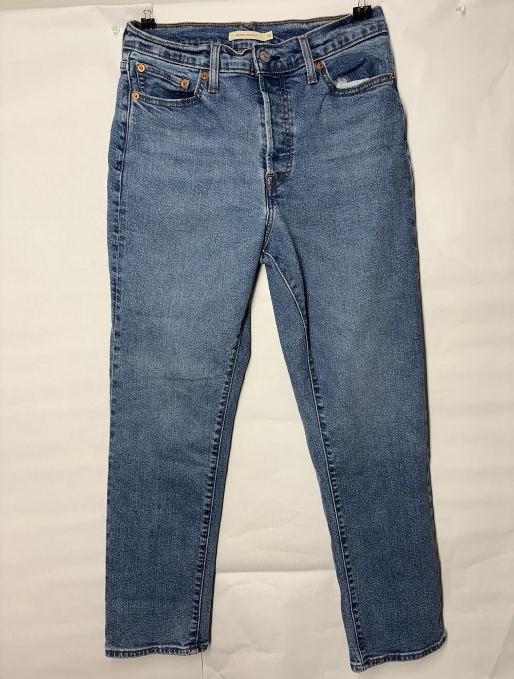 Levi’s Wedgie Straight Water Less Jeans Women’s Size 30 Light Wash High Rise